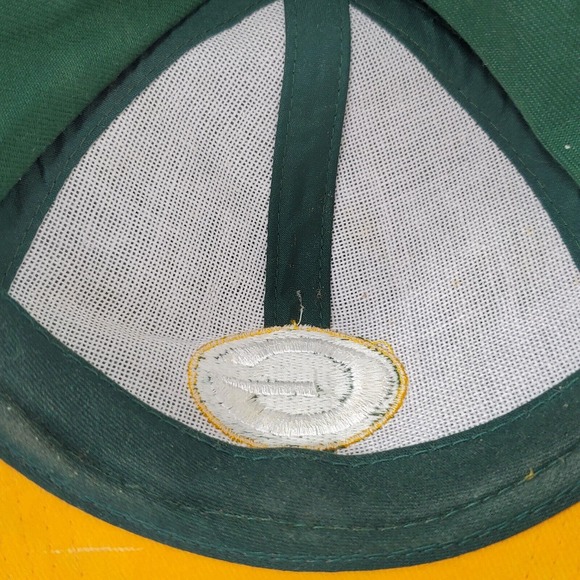 VTG Green Bay Packers Embroidered Logo Strapback Hat Logo Athletic Pro Line Cap - Picture 9 of 11